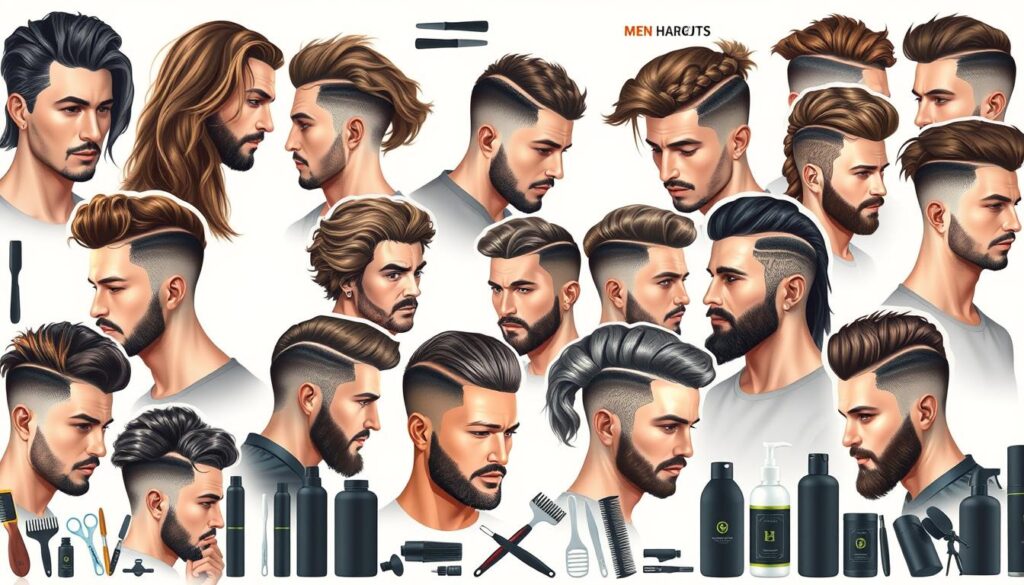 men's haircut styles for long hair