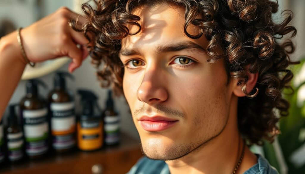 styling curly hair