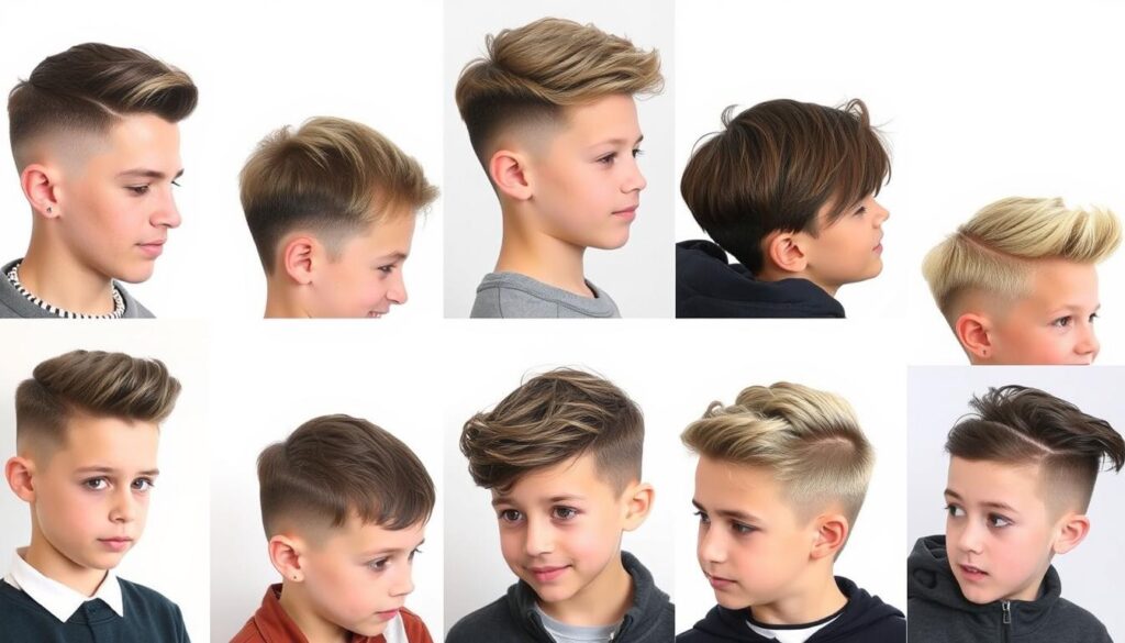 Classic short haircuts for boys