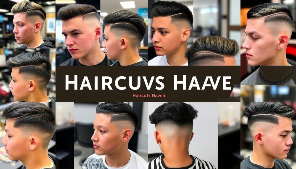 Fade haircuts for young men