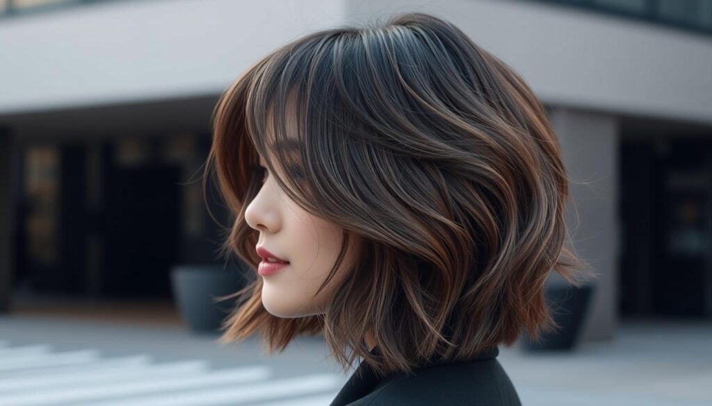 Korean medium haircut