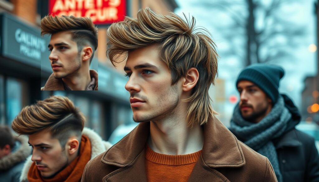 Modern mullet haircuts for winter