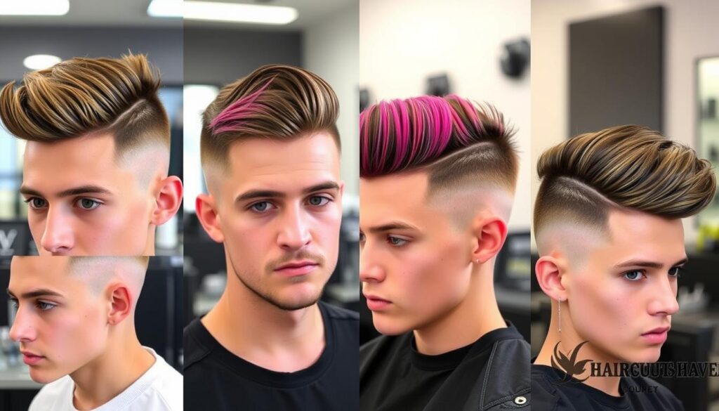 Quiff haircuts for young men