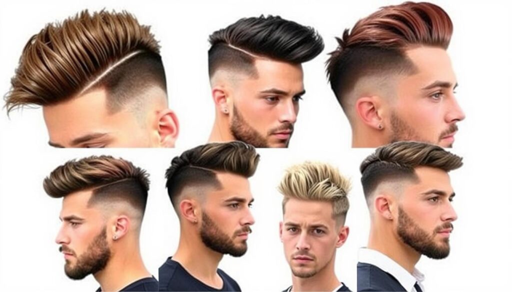 Quiff undercut styles