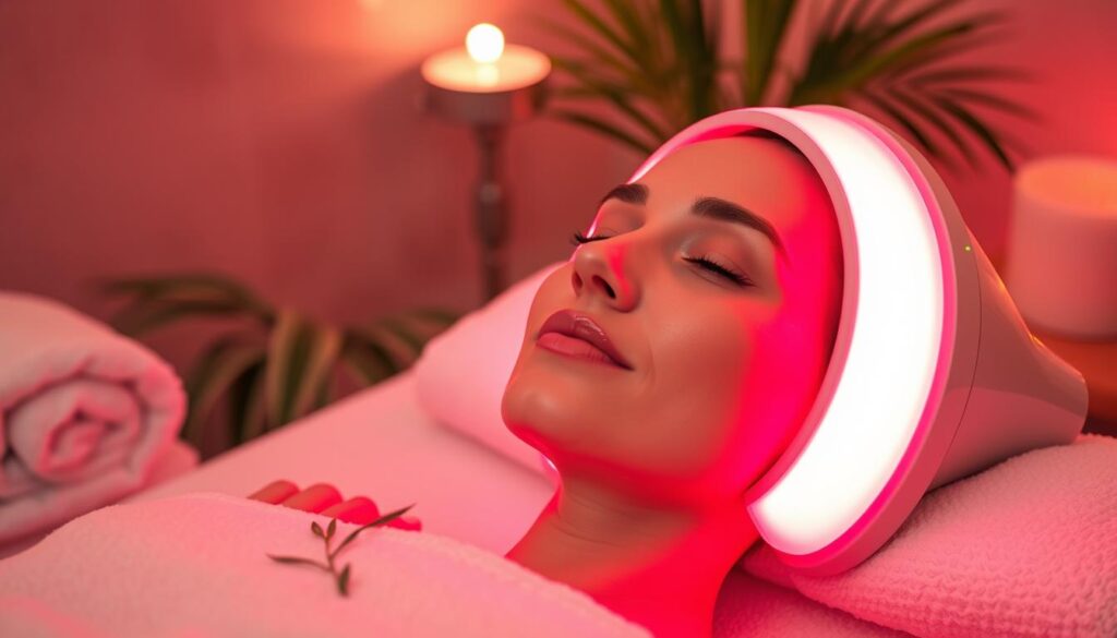 Red light therapy skin rejuvenation