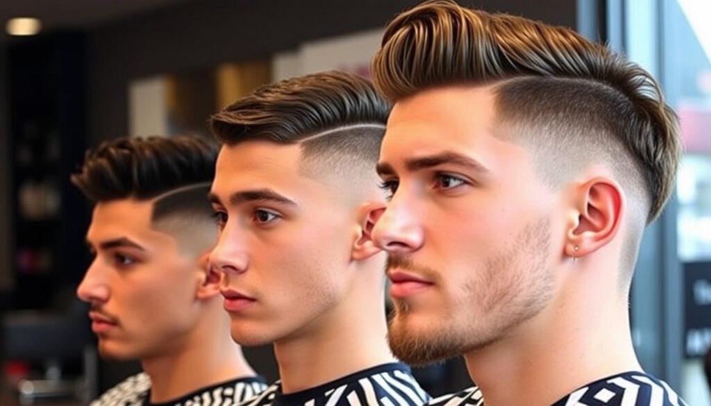 Short men's haircuts for round faces