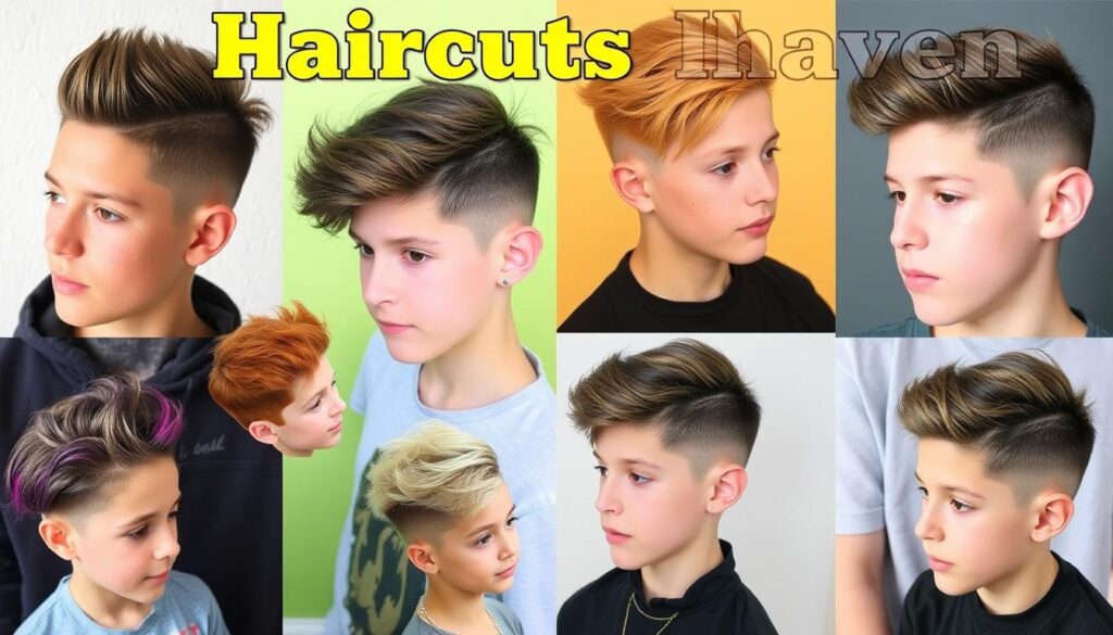 Teen boy haircuts for different face shapes