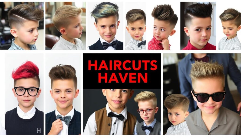 Trendy quiff and pompadour haircuts for boys