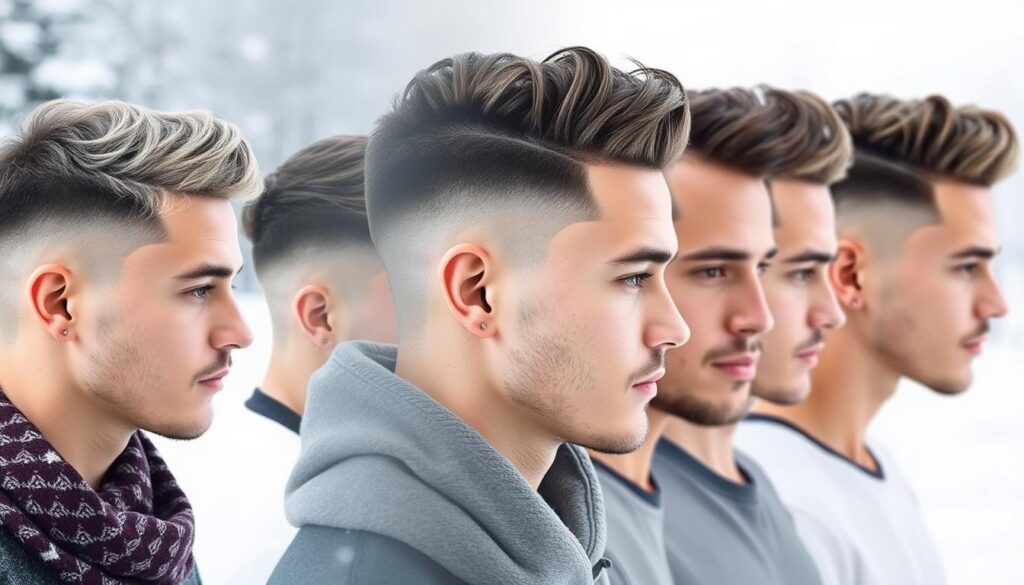 Winter fade haircuts