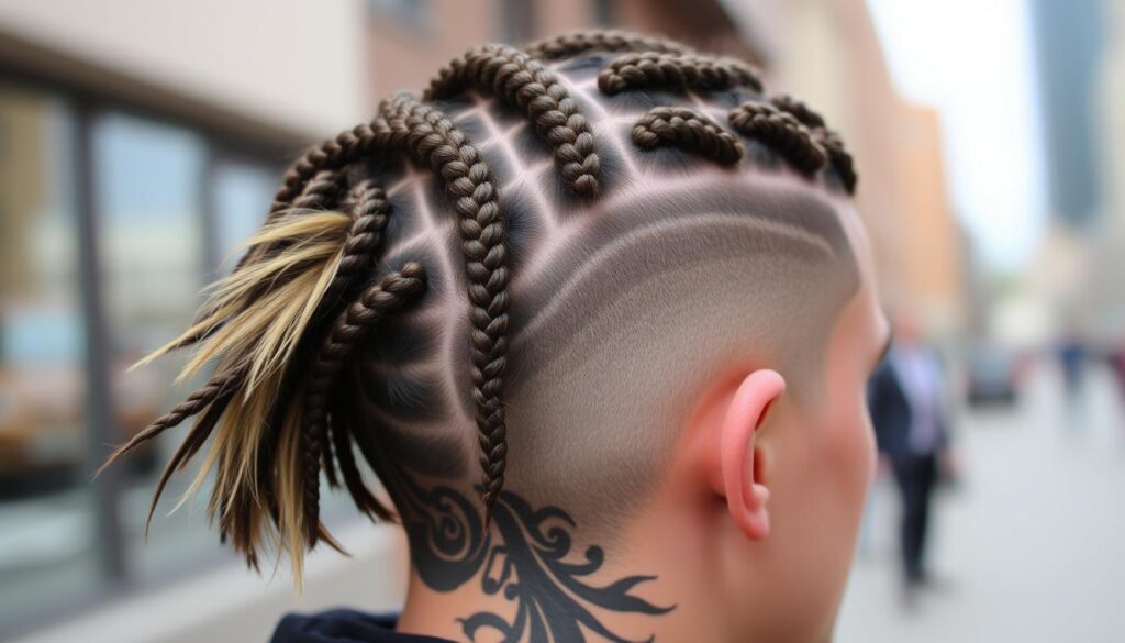 edgy braided hairstyles with fades