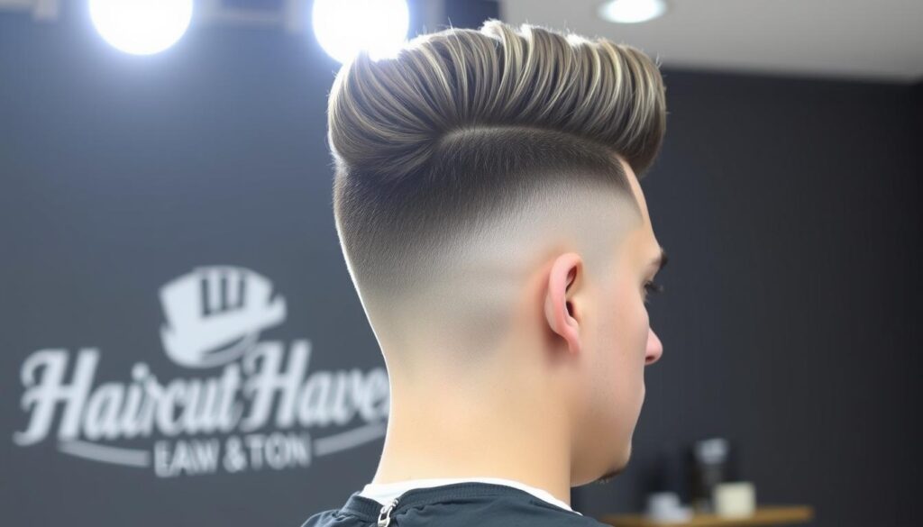 pompadour fade haircut