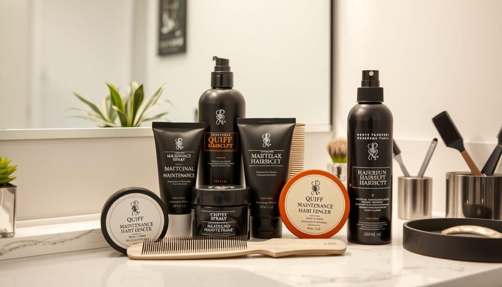 quiff haircut maintenance products