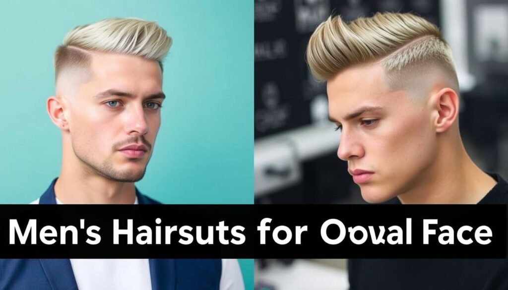 short haircuts for oval faces male