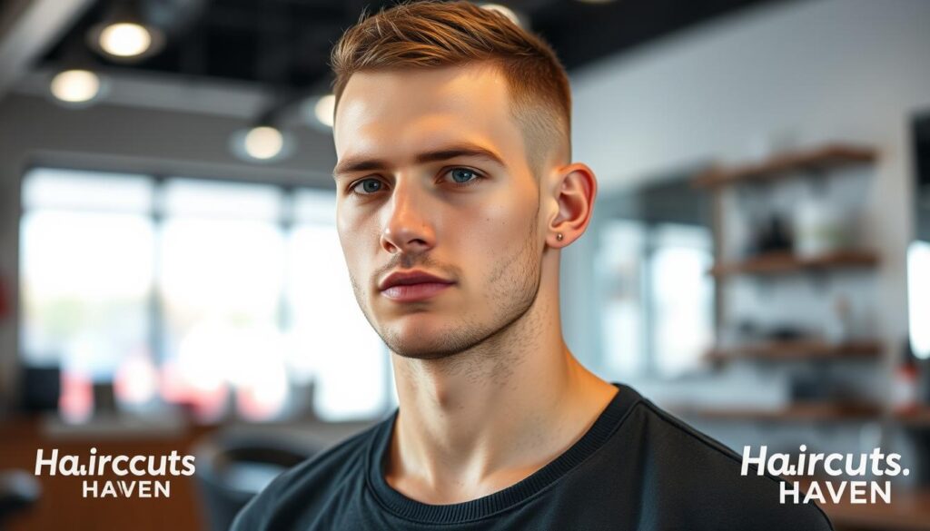 short haircuts for oval faces male