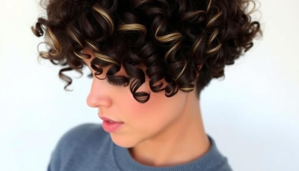 Curly Bowl Cut