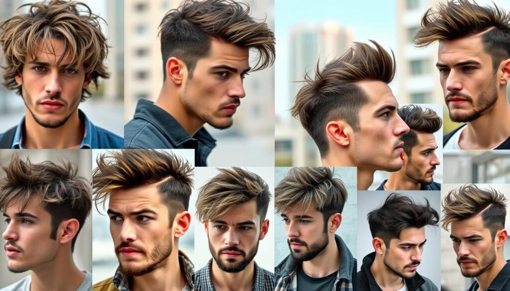 messy hairstyles men